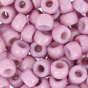 Cuentas de Rocalla Matubo 7/0 - 3,5 mm, brillo metálico rosa, 10 g