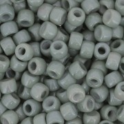 Cuentas de Rocalla Matubo 7/0 - 3,5 mm, verde opaco con aspecto cerámico, 10 g