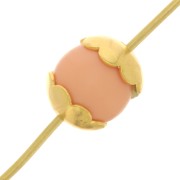 Flor de cuenco con 8 pétalos 6 mm - Dorado x20