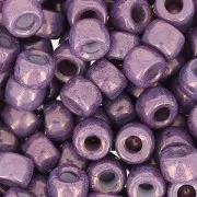 Cuentas de Rocalla Matubo 7/0 - 3,5 mm, opacas con brillo de amatista, 10 g