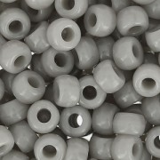 Cuentas de Rocalla Matubo 7/0 - 3,5 mm, gris opaco, x10 g