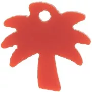 Dije de palmera de plexiglás de 13 mm - Verde - Marrón x1