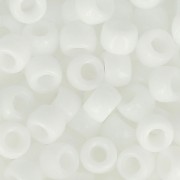 Cuentas de Rocalla Matubo 7/0 - 3,5 mm, blanco opaco, x10 g
