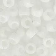 Cuentas de Rocalla Matubo 7/0 - 3,5 mm, blanco opaco, x10 g