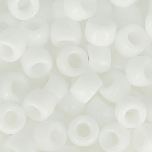 Cuentas de Rocalla Matubo 7/0 - 3,5 mm, blanco opaco, x10 g
