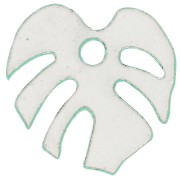 Dije de hoja de monstera de plexiglás de 13 mm - Verde x1