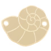 Entrepieza de plexiglás 19,5x15 mm - efecto espejo - Dorado x1|raw }}