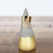 Anilla large 1 anillo Dorado con oro fino x1