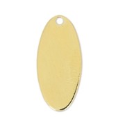 Cequie de metal liso 18 mm Dorado con oro fino x1|raw }}