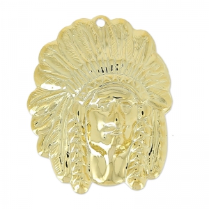 Enganche India 30 mm Dorado con oro fino x1