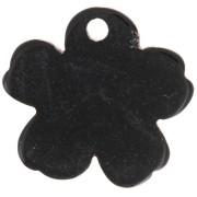 Colgante flor plexiglás 19x21 mm motivo estrella - Violeta jaspeado - Dorado x1