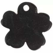 Colgante flor plexiglás 19x21 mm motivo estrella - Violeta jaspeado - Dorado x1