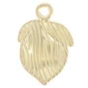 Dije de limón 20x14 mm en resina epoxi - Amarillo - Dorado con oro fino x1