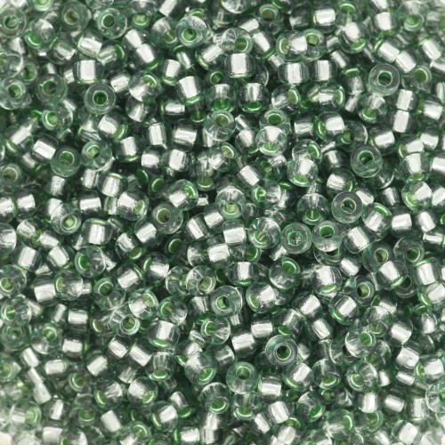 Rocalla Miyuki 11/0 1456 - Liquen Teñido de Plata x8g