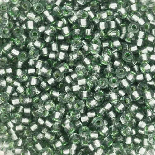 Rocalla Miyuki 11/0 1456 - Liquen Teñido de Plata x8g