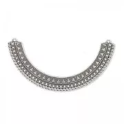 Entrepieza para collar 117x17 mm Chapado Plateado envejecido x1