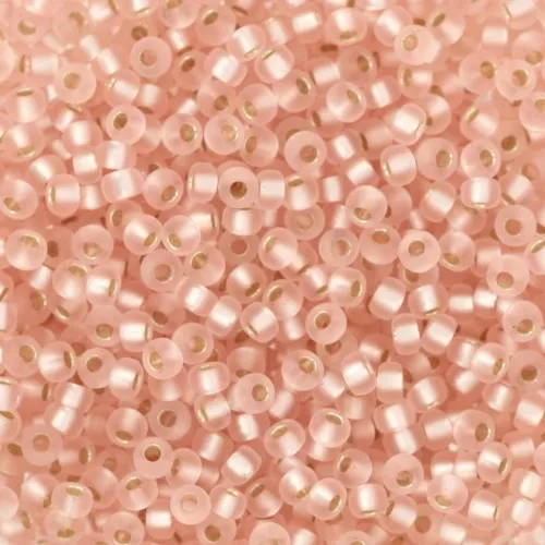 Rocalla Miyuki 11/0 23F - Light Blush Plata Forrada Mat x8g