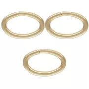 Anillas abiertas ovales 6.3x4.1x0.76 mm de Gold filled x10