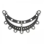 Separador étnico 51x18 mm Chapado Plateado envejecido x1