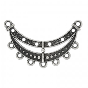 Separador étnico 51x18 mm Chapado Plateado envejecido x1