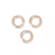 Anillas abiertas 2.5x0.5 mm de Rose Gold filled x50|raw }}