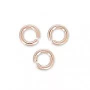 Anillas abiertas 2.5x0.5 mm de Rose Gold filled x50