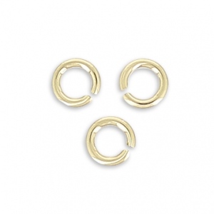 Anillas abiertas 2.5x0.5 mm de Gold filled x50