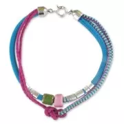 Cuerda trenzada 10 mm Mint con Lentejuelas x2.80m