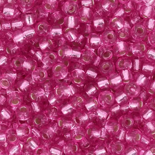 Rocalla Miyuki Duracoat 8/0 4267 - Plata Teñida Parfait Rosa x8g
