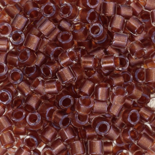 Miyuki Delica 8/0 DBL0915 - Cristal forrado de jengibre chispeante x8g