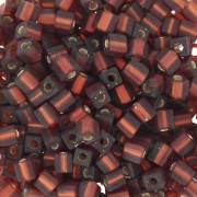 Miyuki Cubos 3 mm SB3-5F - Topacio Oscuro Plata Forrado Mat x10g