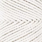 Bobina de cordón de macramé de algodón de 2,5 mm - Crudo x50m
