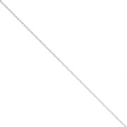 Cadena fina para Miyuki Delica 11/0 malla paloma 0,6 mm - Plateado x50cm