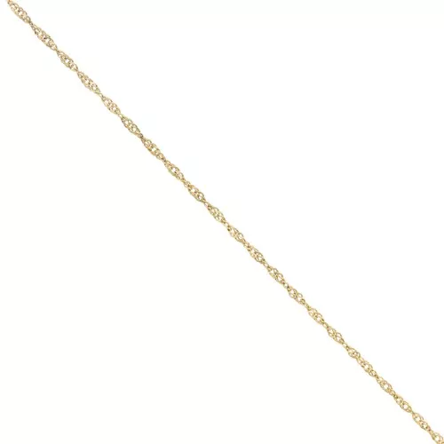 Cadena de malla Singapur 2 mm - Acero inoxidable 316L dorado x50cm