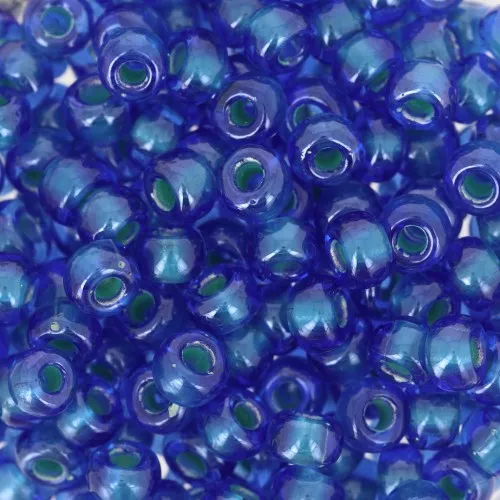 Rocalla Miyuki 6/0 3808 - Azul Capri perlado - Menta x8g