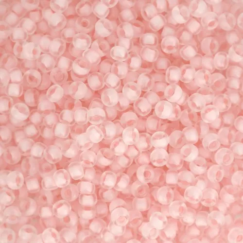 Rocalla Miyuki 11/0 1923 - Rosa Pálido Forrado Cristal Semi Mate x8g