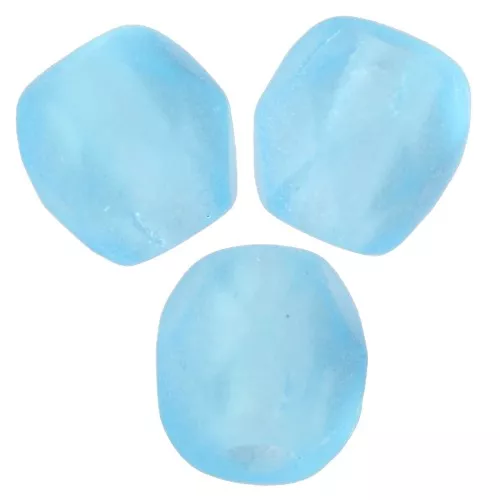 Chapas de 3 mm - Aguamarina Mate x50