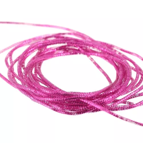 Cannelli rizado para bordar - Broches y bisutería bordada 1 mm - Fucsia x5g
