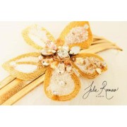 Caña rizada para bordar - Broches y bisutería bordada 1 mm - Rojo x5g