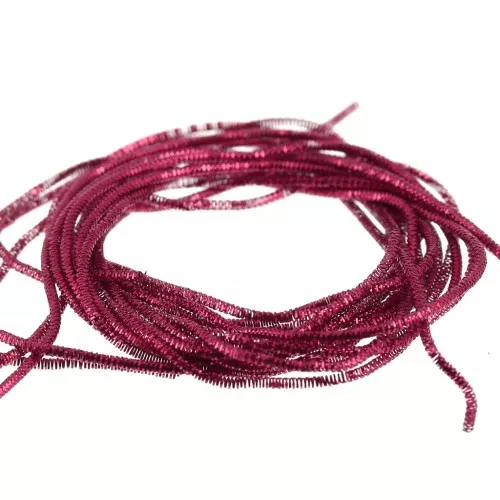 Canutille rizado para bordar - Broches y bisutería bordada 1 mm - Cereza x5g