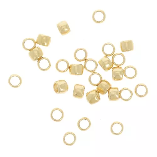 Crush cuentas 2 mm Dorado x1000