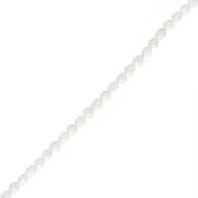 Perlas de agua dulce grano de arroz 5x4,5 mm - Grado AA - Blancas x10