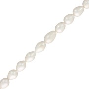 Perlas de agua dulce grano de arroz 12x10 mm - Grado AA - Blancas x 39cm|raw }}