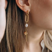 Perlas barrocas de agua dulce 9 mm - Grado AA - Blancas x4