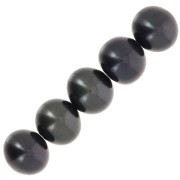 Perlas redondas de agua dulce 5,5 mm - Grado AA - Negro nacarado x6