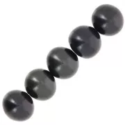Perlas redondas de agua dulce 5,5 mm - Grado AA - Negro nacarado x6
