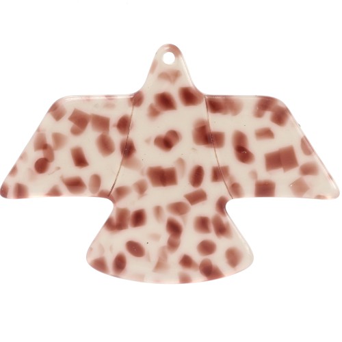 Colgante águila 35x50 mm acetato transparente - Terrazo Marrón claro x1