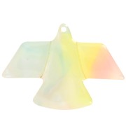 Colgante Águila Acetato 25x35,5 mm - Coral jaspeado - Amarillo - Perla azul x1|raw }}