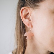 Colgante águila acetato opaco 25x35,5 mm - Brillo Dorado jaspeado x1