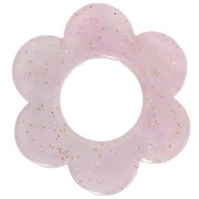 Colgante Flor de Acetato 18 mm - Brillo Lila jaspeado x1|raw }}